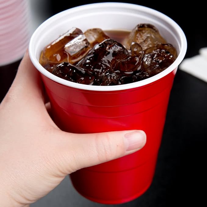Red Cups - Party Cups - Disposable Plastic Cups Fun & Durable Party Cups - Image 10