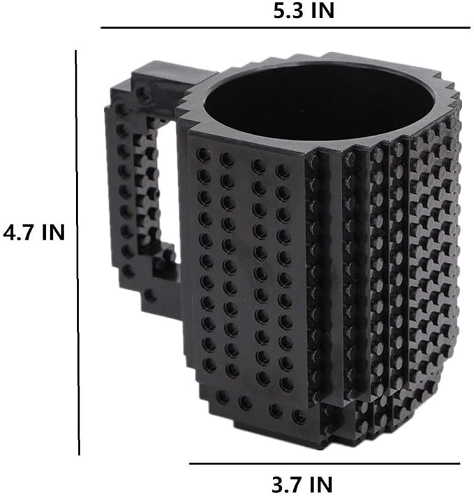 DEEXITO Build on Brick Coffee Mugs, Creative DIY Kids Party Cups - Image 4