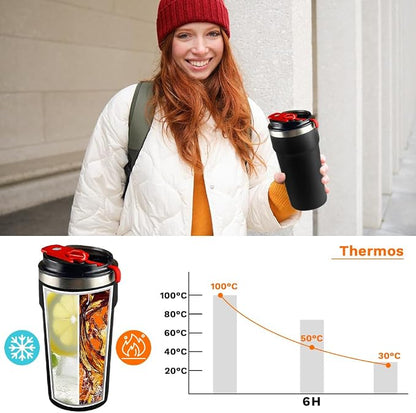 SPLMIFA Travel Coffee Mugs Leak-Proof, Reusable Coffee Cups - Image 3