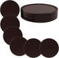 Leather Coasters for Drinks Set of 6 by Rierdge