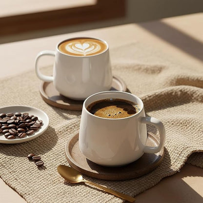 Teocera Coffee Mugs Set of 6-12oz Chip-Resistant Ceramic Cups - Image 4