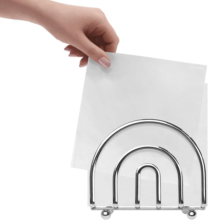 Blue Donuts Chrome Collection Napkin Holder - Image 5