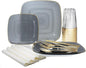 " OCCASIONS " 320pcs set-Wedding Party Disposable Plastic Plate Set -40 x 10'' by OCCASIONSFINESTPLASTICTABLEWARE