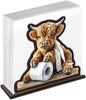 Funny Highland Cow Napkin Holder by Unknown
