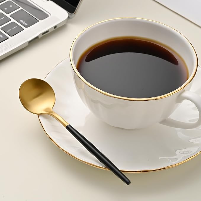5.1 Inches Matte Gold Coffee&Tea Spoons - Image 7