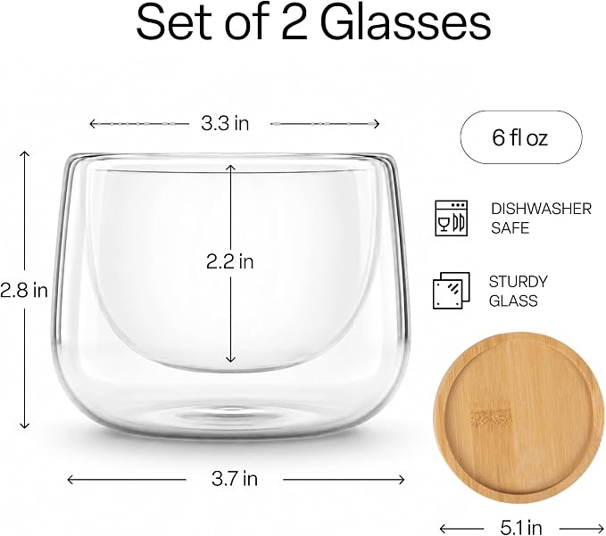 MIAMIO - Coffee Glasses/Double-Walled Glasses Set - Lagoa | Double-walled - Image 3