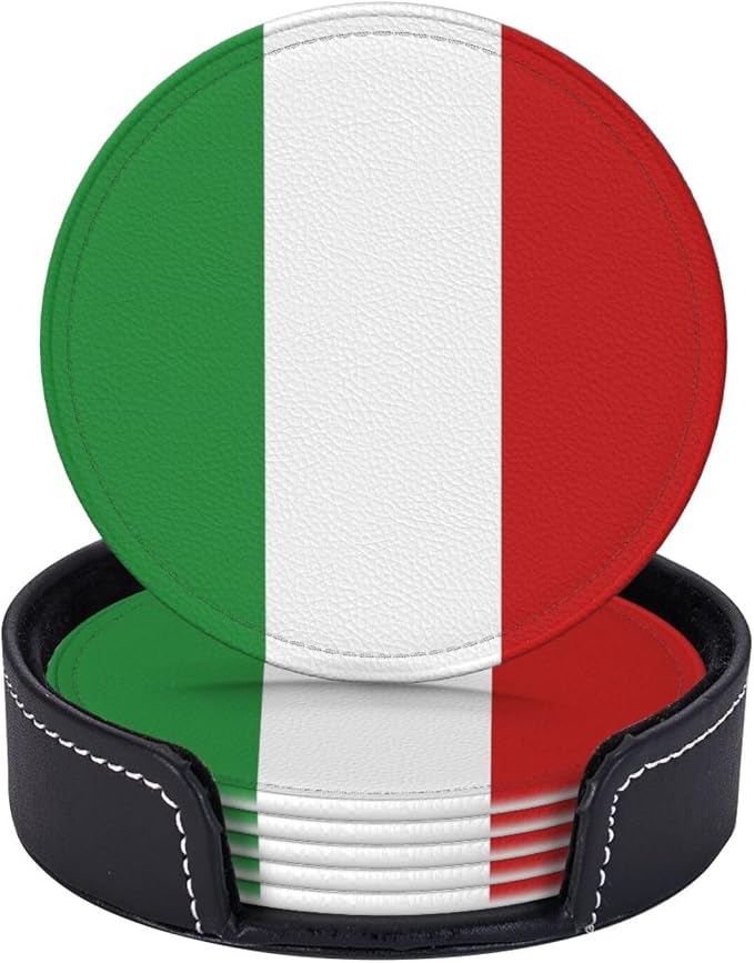Italy Flag Coasters for Drinks - Image 6