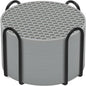 Silicone Coasters Set of 8 with Holder,Coasters for Drinks,Beer,Coffee Coasters,Suitable for Kinds Cups,Hot or Cold,Anti-SLI,Non-Stick,Anti-Overflow Tabletop Protection and Decor (12 Pcs, Gray)