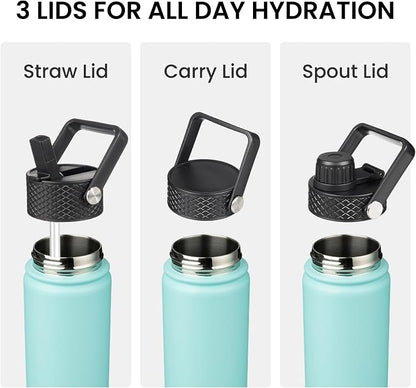 Konokyo 18 oz Insulated Stainless Steel Water Bottle - Image 4