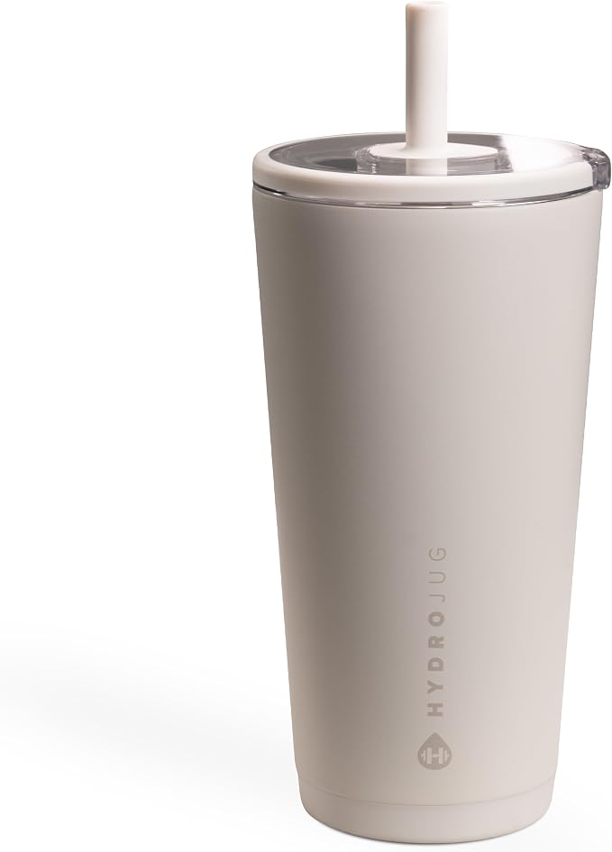 HydroJug Everyday Tumbler 20 oz, Ceramic-Lined Straw Cup by Hydrojug