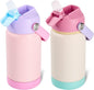 Kerilyn 12oz Kids Water Bottle 2 Pack, Stainless Steel Insulated Water Bottle by Kerilyn