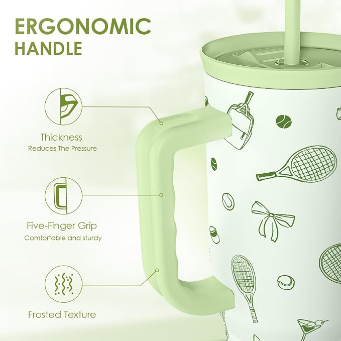 SANDJEST Tennis 40oz Tumbler - Image 3