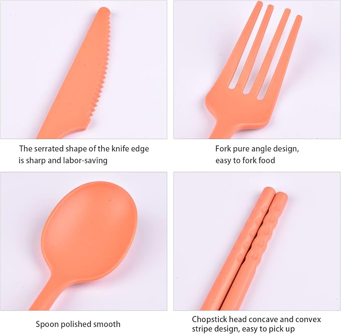 Travel Utensils, Reusable Utensils Set - Image 3