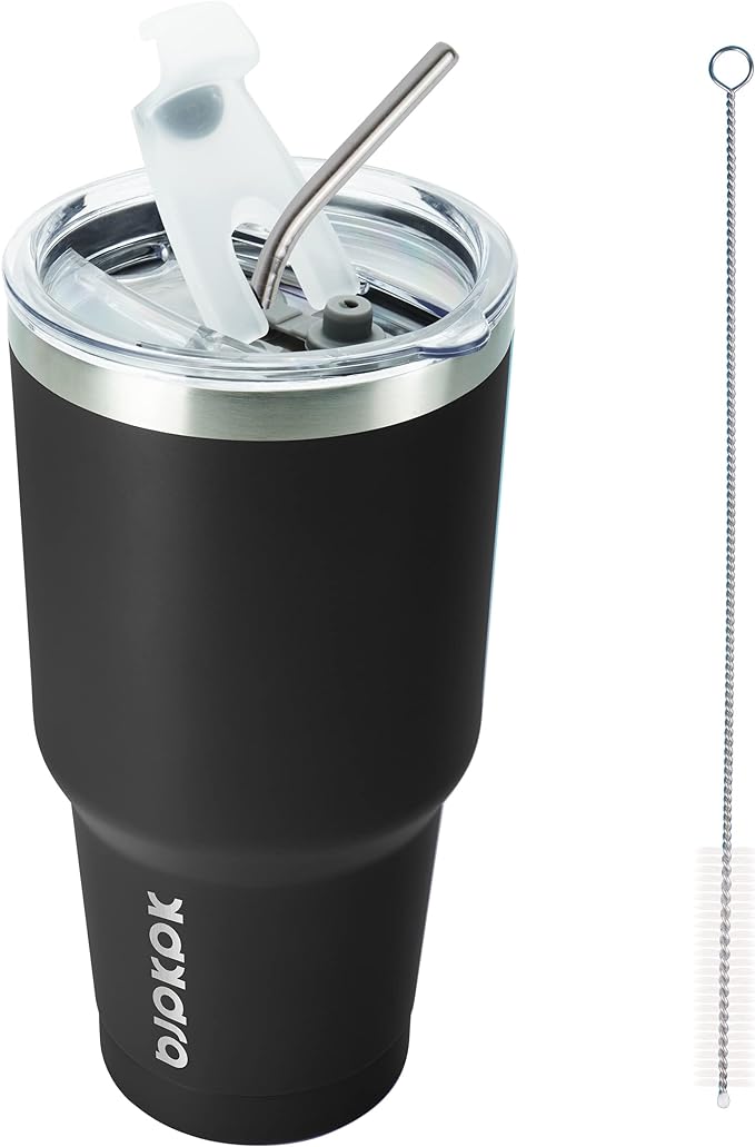 BJPKPK 30 oz Tumbler with Lid and Straw, Insulated Stainless Steel Cup | Double by BJPKPK