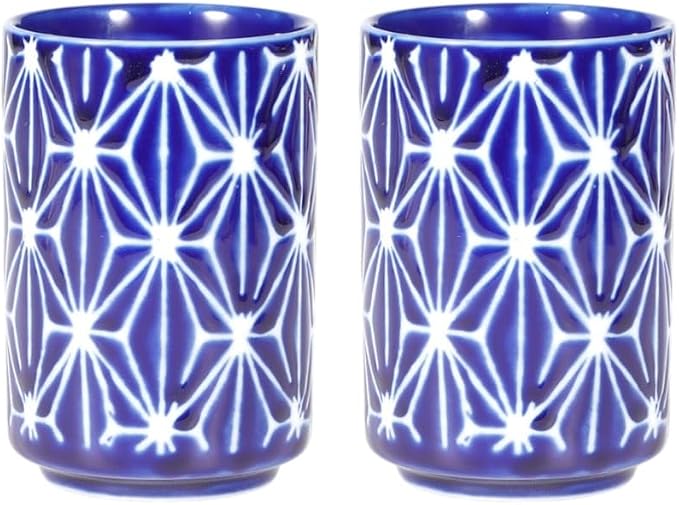 Urban Tokyo Asian Japanese Yunomi Style Handle-less Porcelain Tea Cups Tea Mug by Urban+Tokyo