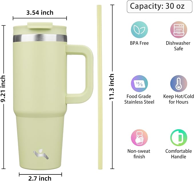 Konokyo 30 oz Insulated Tumbler Water Bottle - Image 4