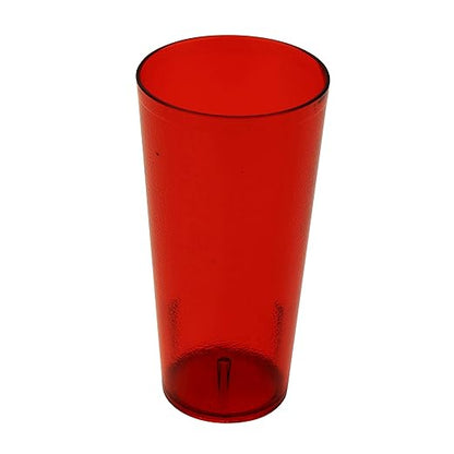 G.E.T. 6624-1-R-EC Heavy-Duty Plastic Restaurant Tumblers, 24 Ounce, by GET