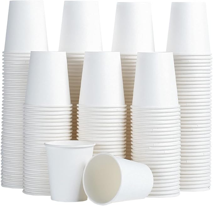 SIUQ 300 Pack 5 oz Paper Cups, Disposable Small Bathroom Mouthwash Cups | White by SIUQ