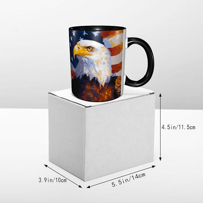 Yrebyou Eagle USA Flag Coffee Mug 11oz Ceramic Cup - Image 5