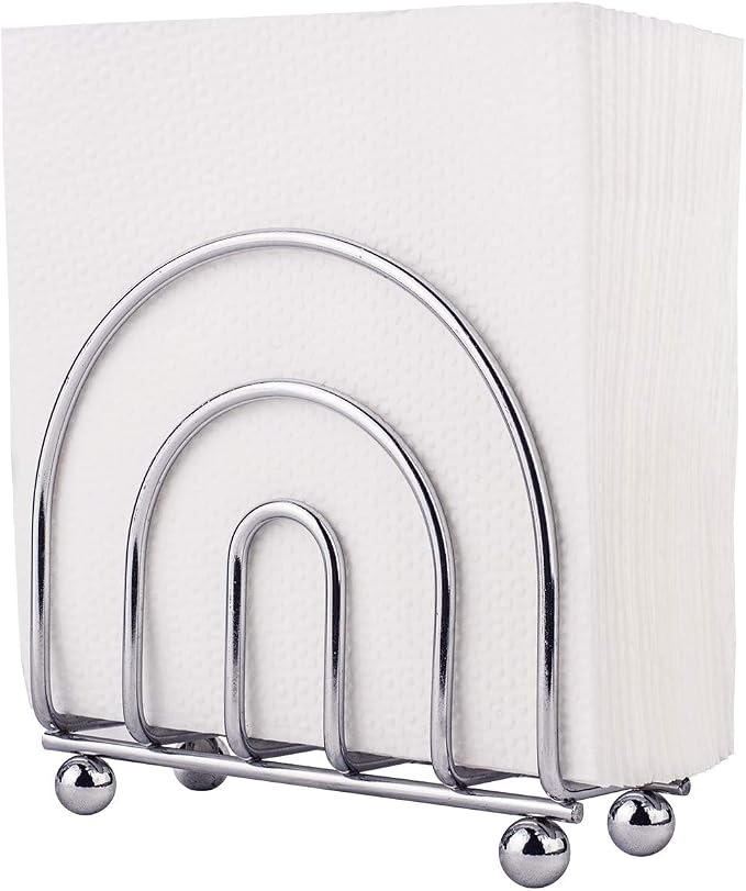 Chrome Paper Napkin Holder & Tissue Dispenser by BNYD