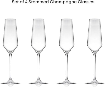 JoyJolt Champagne Glasses Layla Collection, Sparkling Wine, Anniversaries - Image 4