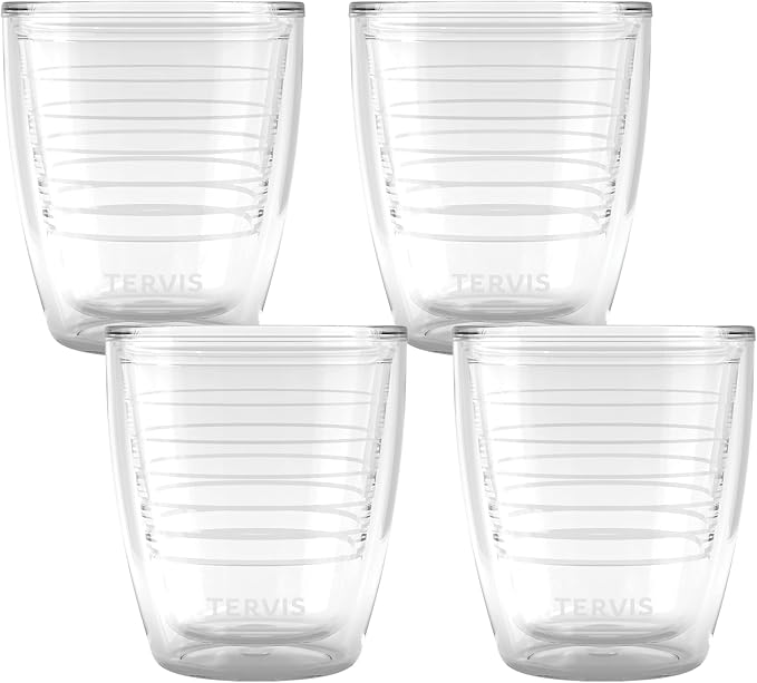 Tervis Clear & Colorful Tabletop 12oz Made in USA Double Walled Insulated by TervisTumblerCompany