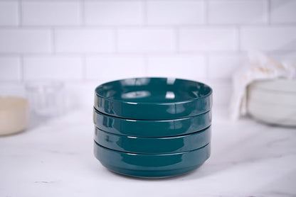 KooK Pasta Bowl, Bowl Plate, Low Bowl, Plate Bowls, Ceramic Large Shallow Bowls - Image 5