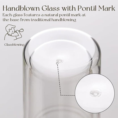 KEMORELA 2PCS 20oz Double Wall Glass Tumblers - Image 3