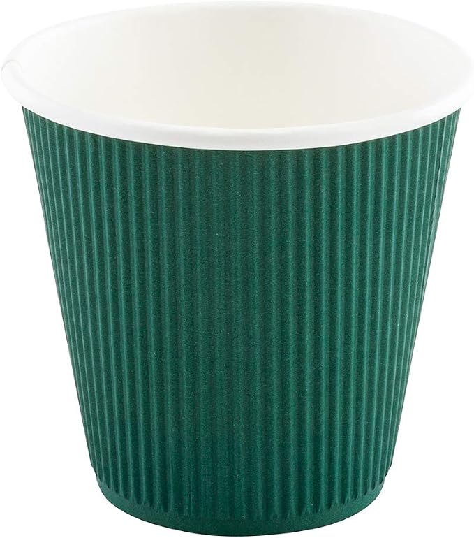 Restaurantware 8 Ounce Double Wall Disposable Coffee Cups, 500 Insulated Forest - Image 5