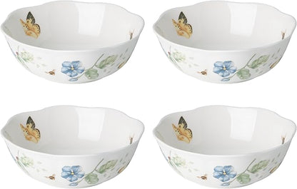 Lenox Butterfly Meadow 4-Piece All-Purpose Bowls, Salad Bowl Set by Lenox