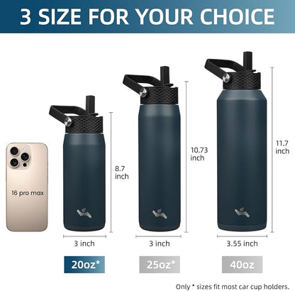 Konokyo 20 oz Insulated Stainless Steel Water Bottle - Image 5