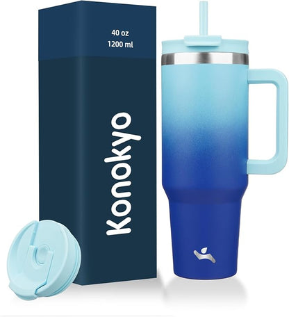 Konokyo 40 oz Insulated Tumbler Water Bottle by Konokyo