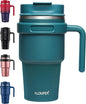 20 oz Insulated Travel Coffee Mug Tumbler by ALOUFEA