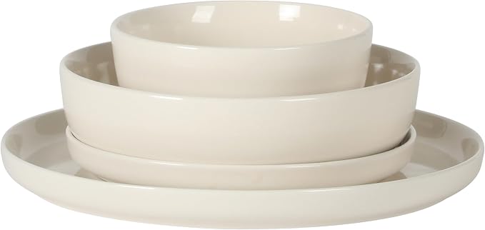 Gibson Home Serenity 16 Piece Modern Porcelain Dinnerware Set - Image 10