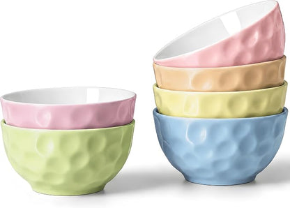 HOMBENE Porcelain Soup Bowls, 4.5 Inch Ice Cream Bowl, Kitchen Bowl Set by HOMBENE
