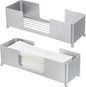 MyGift Modern Silver Tone Metal Countertop Folded Paper Towel Holders, by MyGiftHome