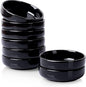 DELLING 8 PACK Dipping Bowls Set, Ceramic Dipping Sauce Dishes, 3.5 Oz Soy Sauce Dish, Side Dish Bowls, Small Bowl/Dish for BBQ, Condiments, Appetizer, Dessert, Sushi, Party - Black