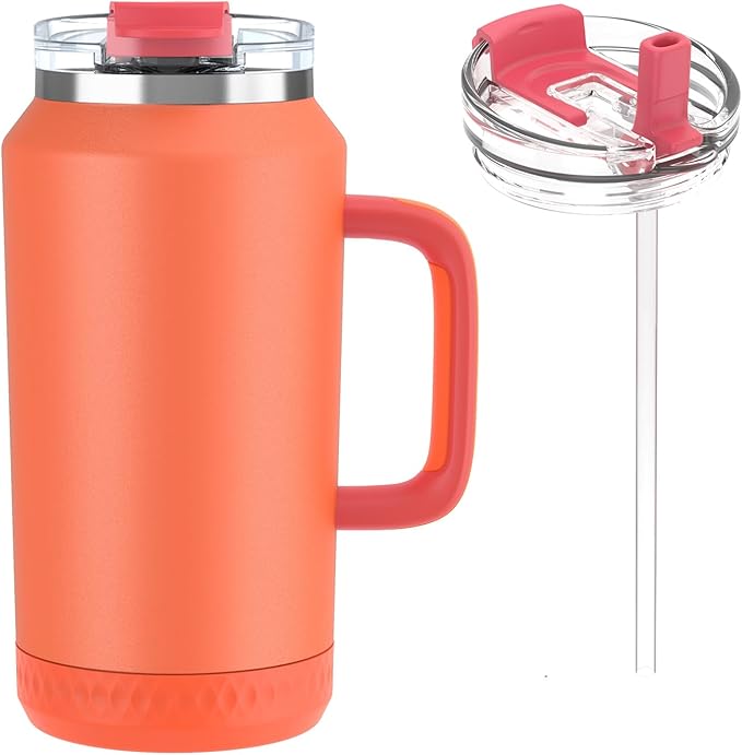 Hydraful 64 oz Tumbler with Handle and Straw by Hydraful
