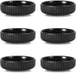 Selamica Ceramic Soy Sauce Dish, 2.6 Oz Dipping Bowls Set of 6, 3.5 Inch Pinch Bowls for Dip, Side Dish, Condiments, Sushi, Matte Black