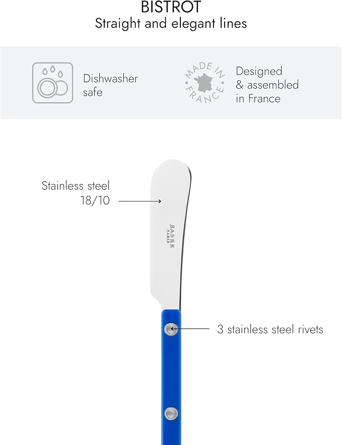 Sabre Paris - Set of 2 Spreader Knives 5.5 inches - Bistrot Collection - Perfect - Image 3