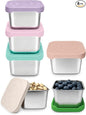 HTEVW 6 Pack Stainless Steel Snack Containers by HTEVW