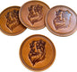 Dog Breed Leather Coasters – Premium Full Grain Table Protectors by Handmade