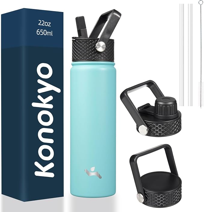Konokyo 22 oz Insulated Stainless Steel Water Bottle by Konokyo