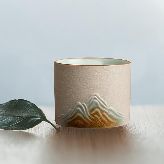 2X Ceramic Tea Cup Traditional Chinese Tea Cup Mug Tumbler Espresso Cup - Image 5