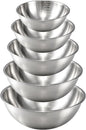 Gronivex Stainless Steel Mixing Bowls Set, 5-Piece | Food-Grade Metal, by GRONIVEXHOMEGOODS