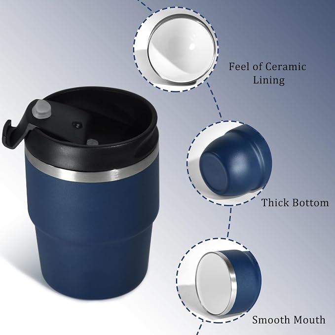 CHLJAR Espresso Cups, 4oz Insulated Espresso Cup Set of 2, Espresso Shot Cups - Image 3
