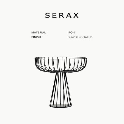 Serax Home Decor Fruit Bowl | Metal sculptures interior accessories by Antonino Sciortino | Oval Iron Kitchen Basket | Modern House Decor or Kitchen Storage for Counter and Table (bread basket, black)