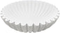 Large Decorative Bowl, Modern Handicraft Bowls for Home Decor, Decorative Fruit Bowl for Kitchen Counter, Ruffle Bowl Decor, Stylish Key Bowl for Entry Table, White
