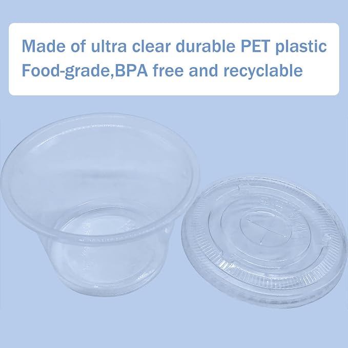 Qinsihwn 50 Pack 8 OZ Disposable Plastic Cups - Image 4