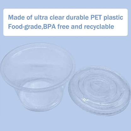 Qinsihwn 50 Pack 8 OZ Disposable Plastic Cups - Image 4